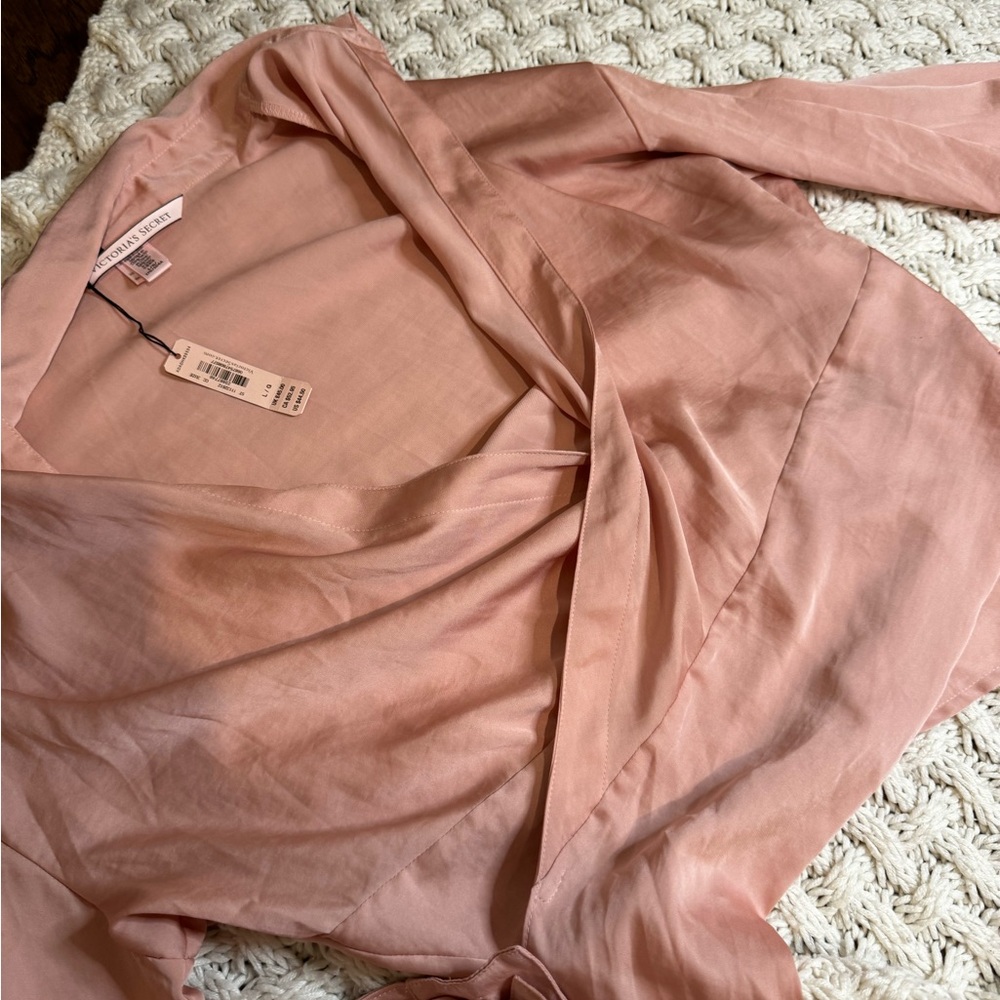 NWT Victoria’s Secret Satin Wrap Around Blouse